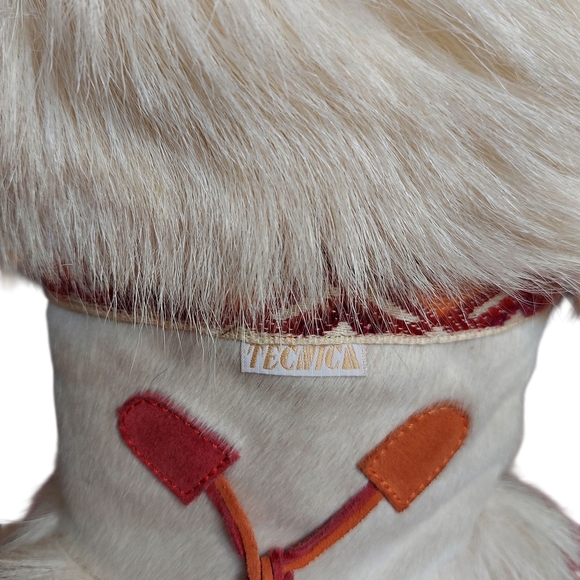 Vintage Tecnica Goat Fur Sherpa Lined Apres Ski Boots Italy Women's Size 9 US - Picture 2 of 16